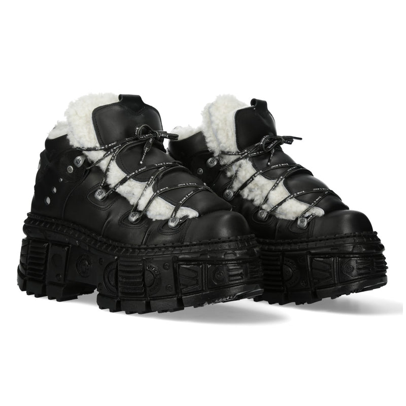 New Rock - Wall Platform Shoe M-WALL106BSHLACE-C1