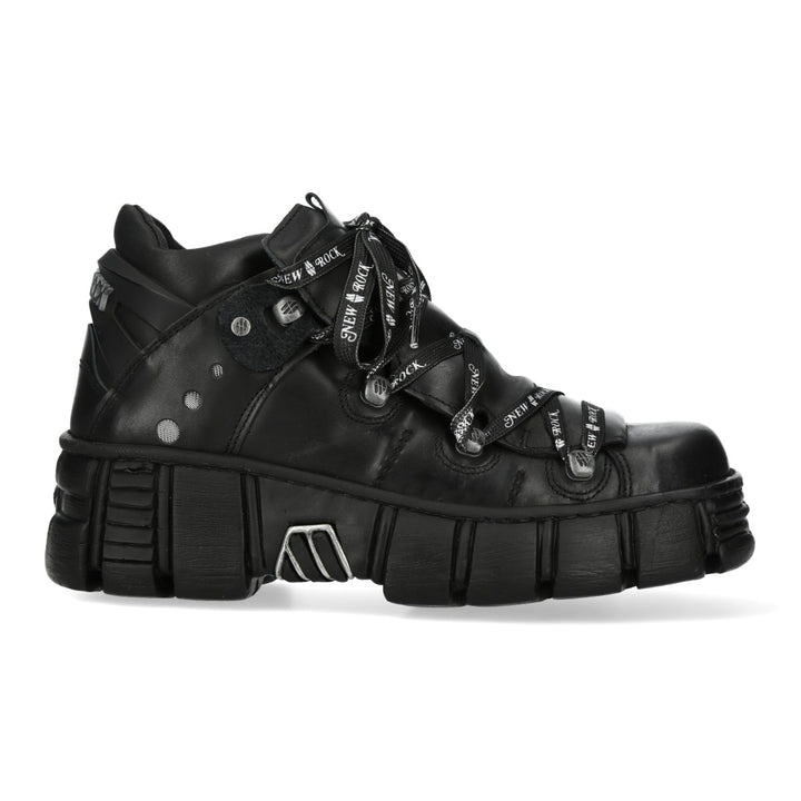 New Rock - Metallic Ankle Boot M-WALL106NSHLACE-C1