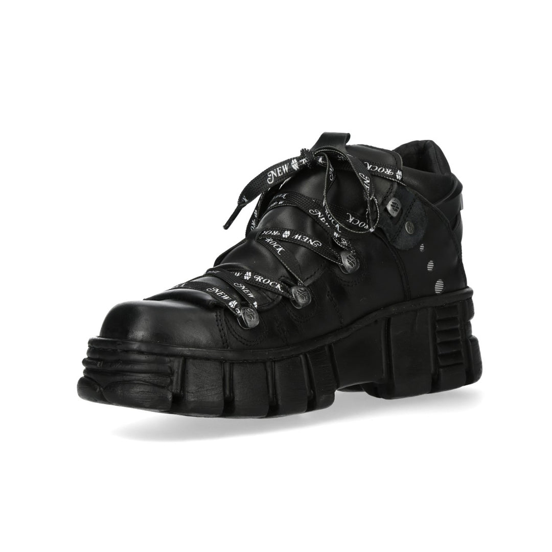 New Rock - Metallic Ankle Boot M-WALL106NSHLACE-C1