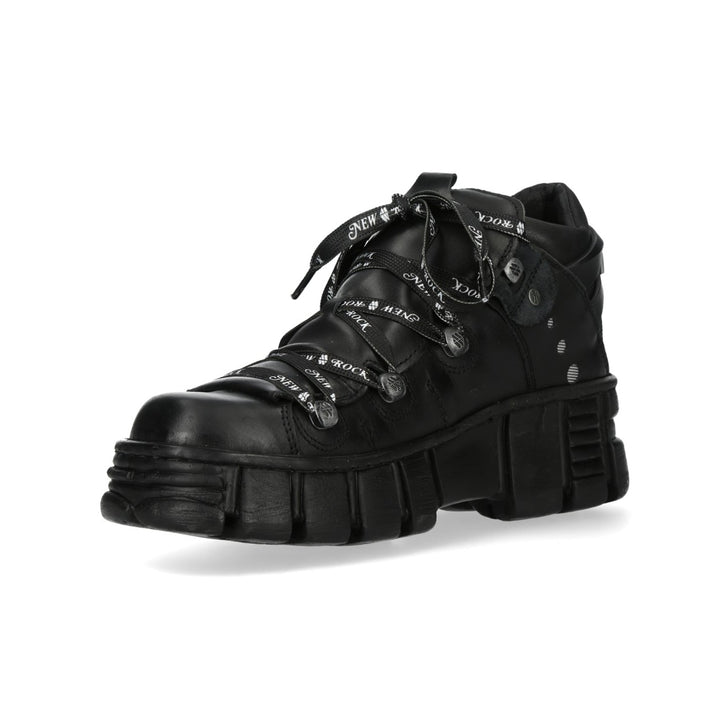 New Rock - Metallic Ankle Boot M-WALL106NSHLACE-C1