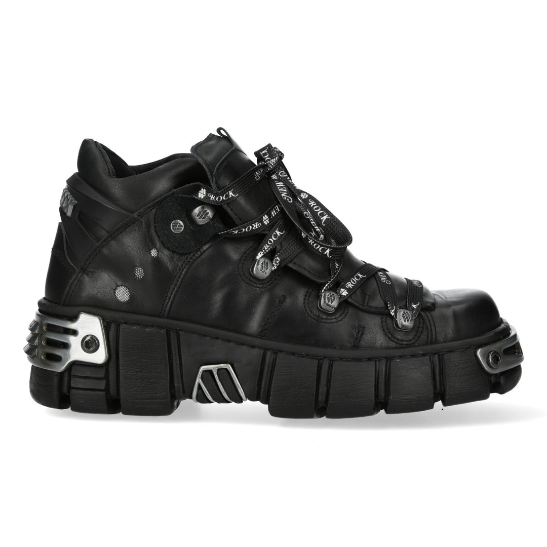 New Rock - Metallic Ankle Boot M-WALL106NSHLACE-C2