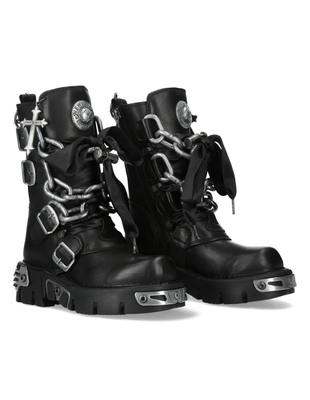 New Rock M-373CADLACE-C1 Metallic Collection Boot