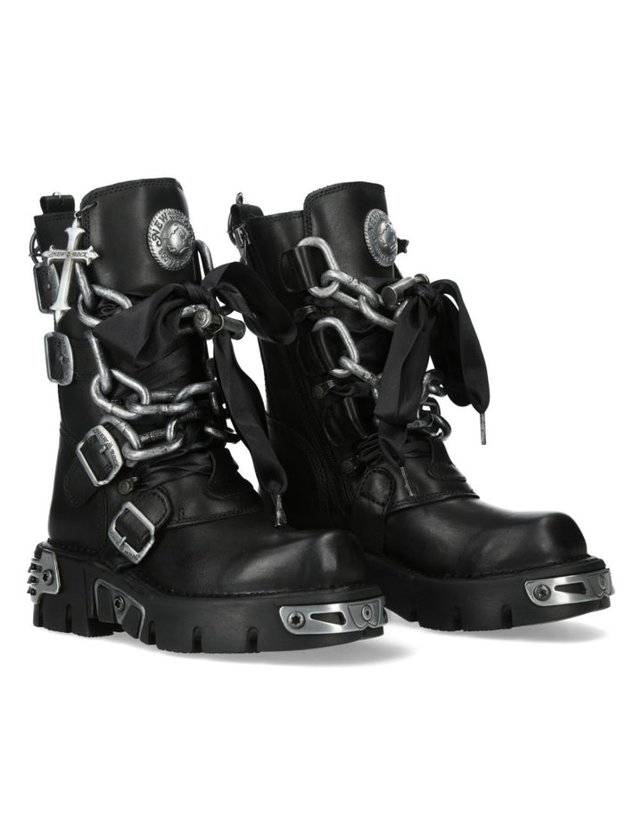 New Rock M-373CADLACE-C1 Metallic Collection Boot