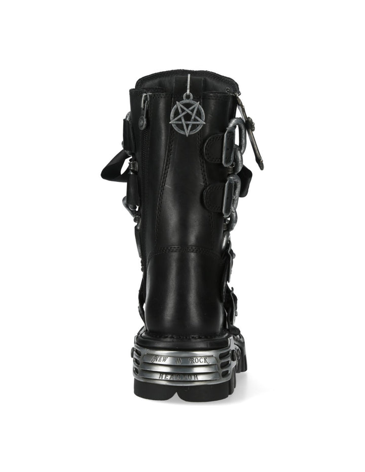 New Rock M-373CADLACE-C1 Metallic Collection Boot