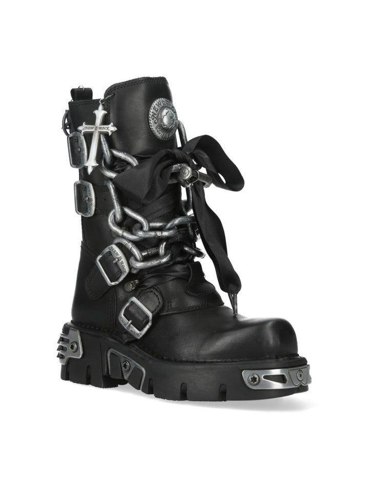 New Rock M-373CADLACE-C1 Metallic Collection Boot