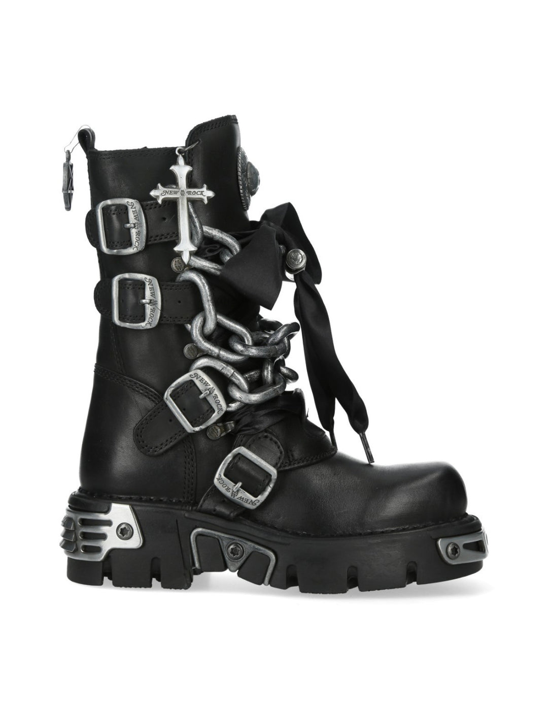 New Rock M-373CADLACE-C1 Metallic Collection Boot