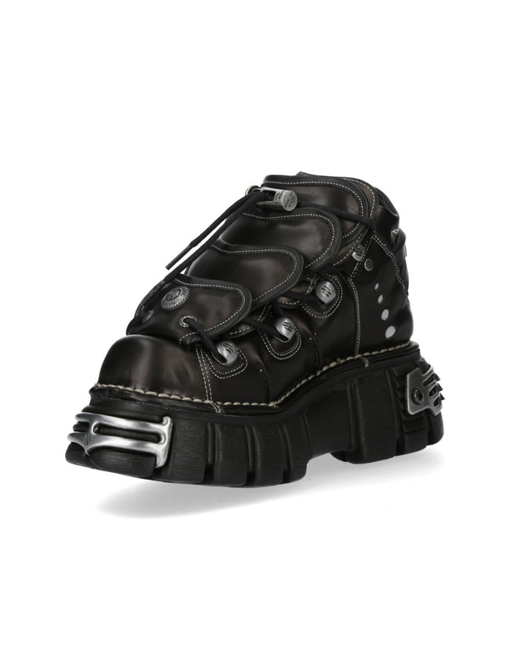 New Rock M-MET066-C1 Metallic Collection Ankle Boot