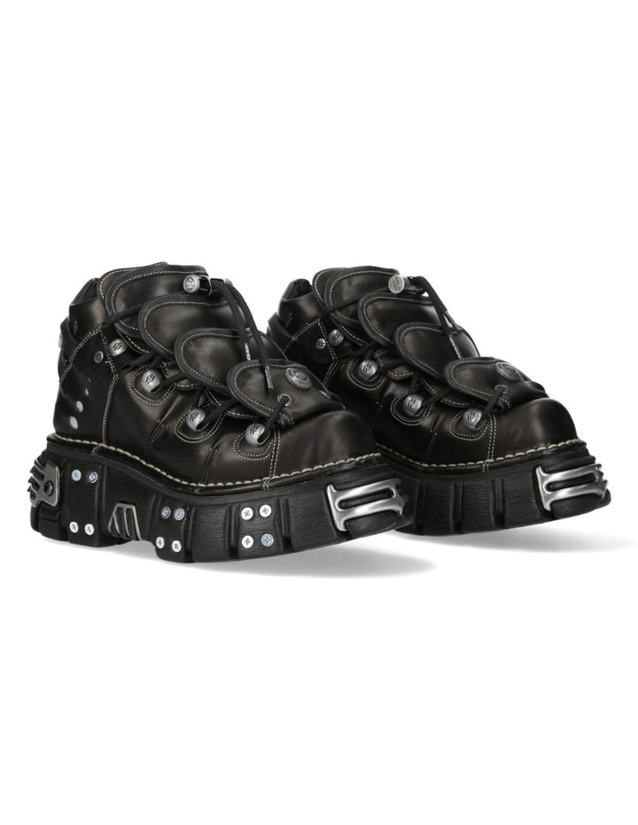 New Rock M-MET066-C1 Metallic Collection Ankle Boot