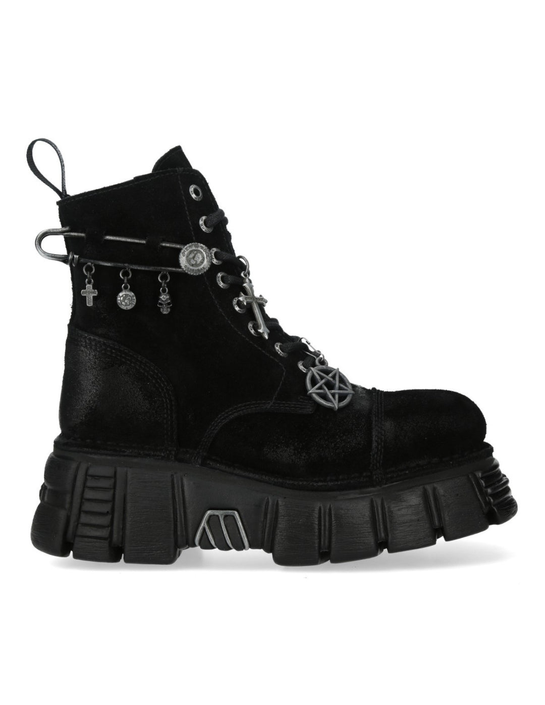New Rock M-MILI083CPCI-C1 Military Collection Ankle Boot