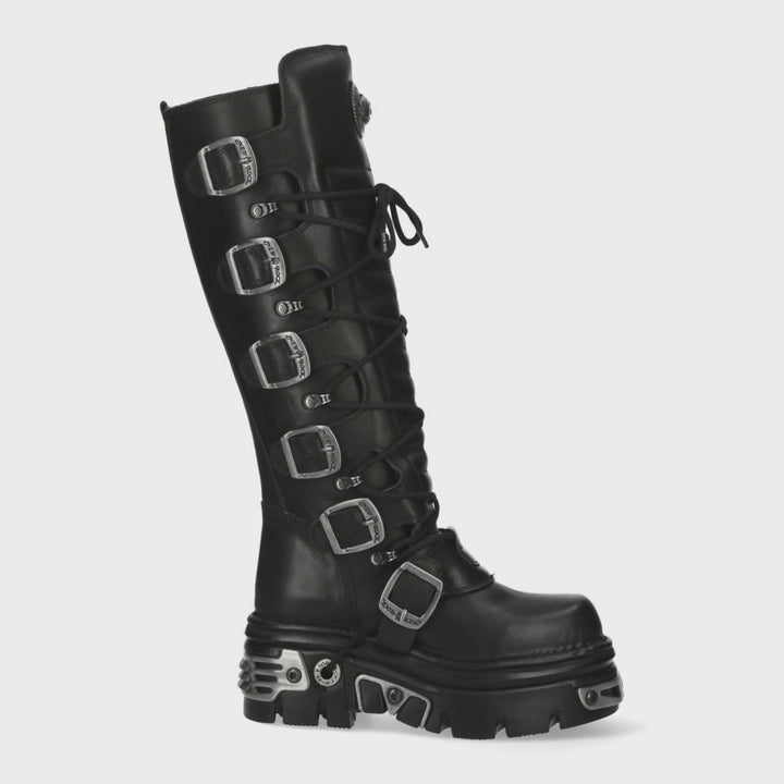 New Rock - Metallic Ankle Boot M-272-S1