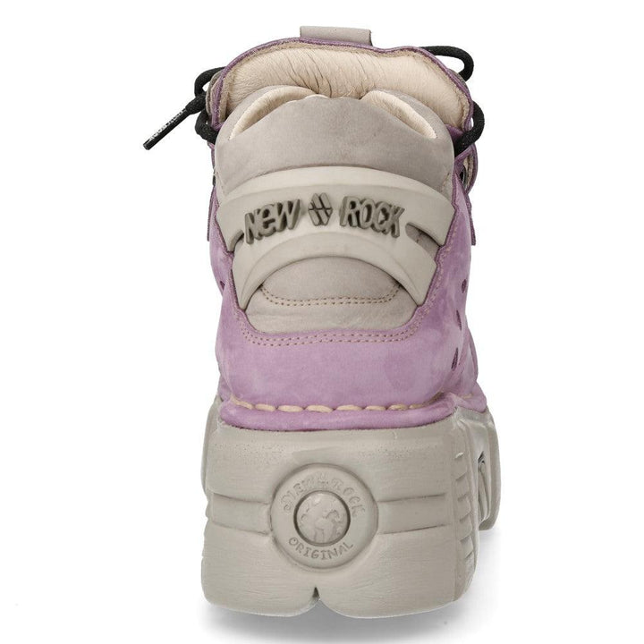 New Rock M-106-S19 Leather Ankle Boot – Metallic Collection