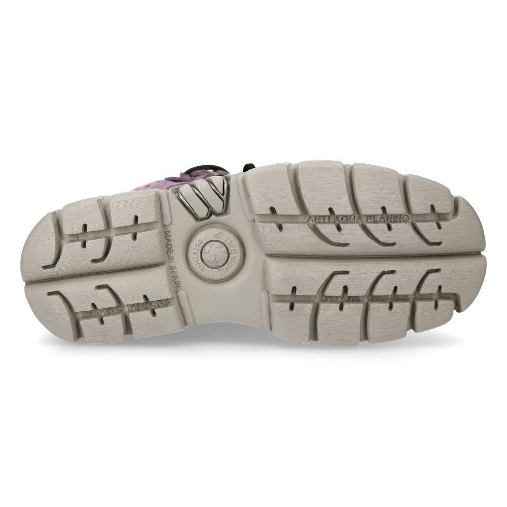 New Rock M-106-S19 Leather Ankle Boot – Metallic Collection