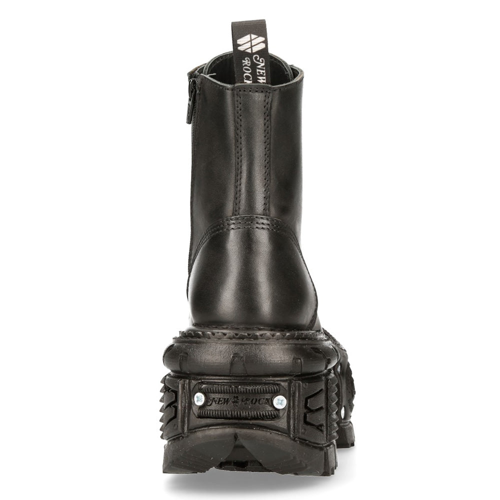 New Rock M-TANK083-C1 Military Platform Boot – Iconic Leather Combat Style