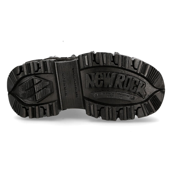 New Rock M-TANK373-S1 Metallic Combat Platform Boot – Bold & Industrial