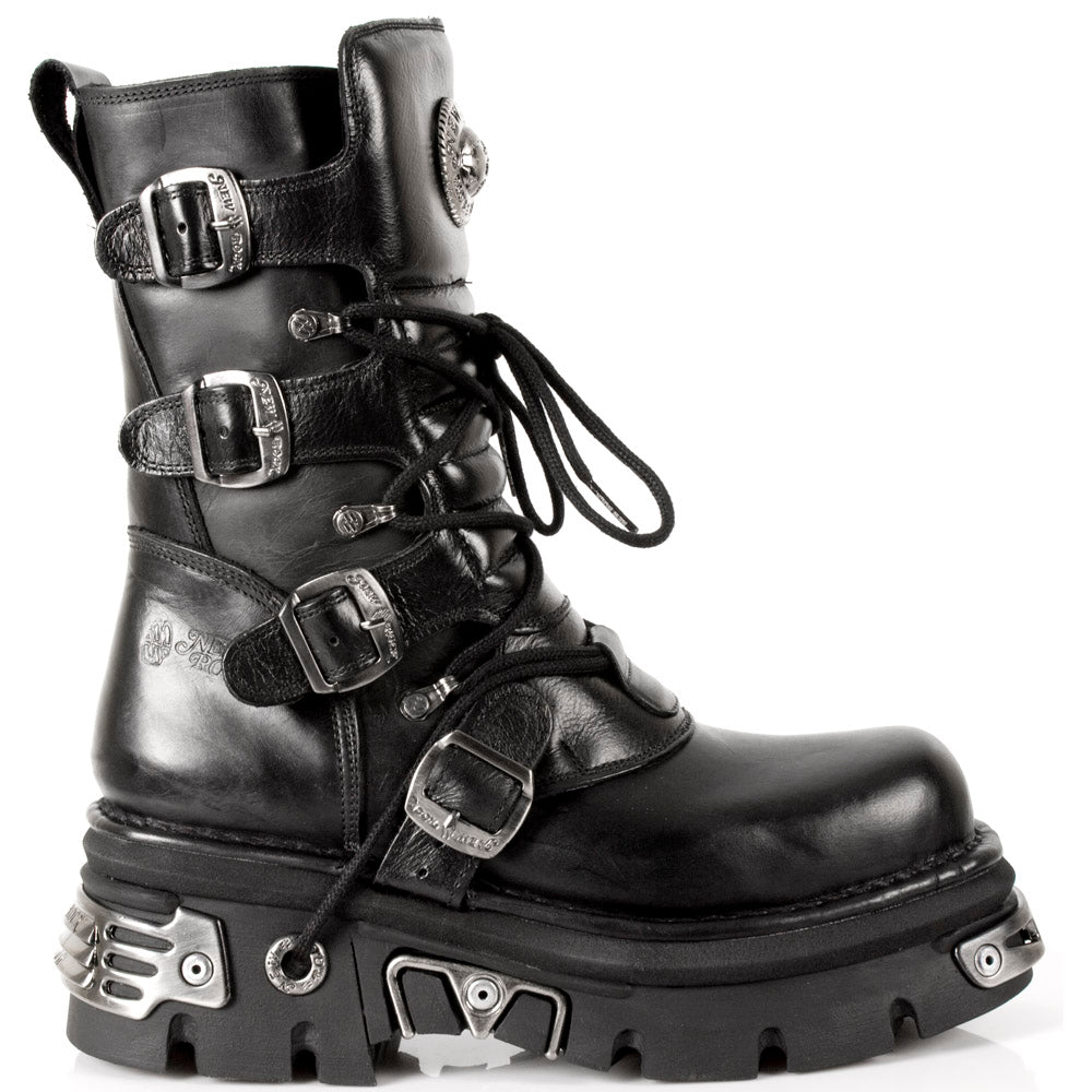 New Rock M-373-S4 Reactor Mid-Calf Boot – Buckled Platform Icon