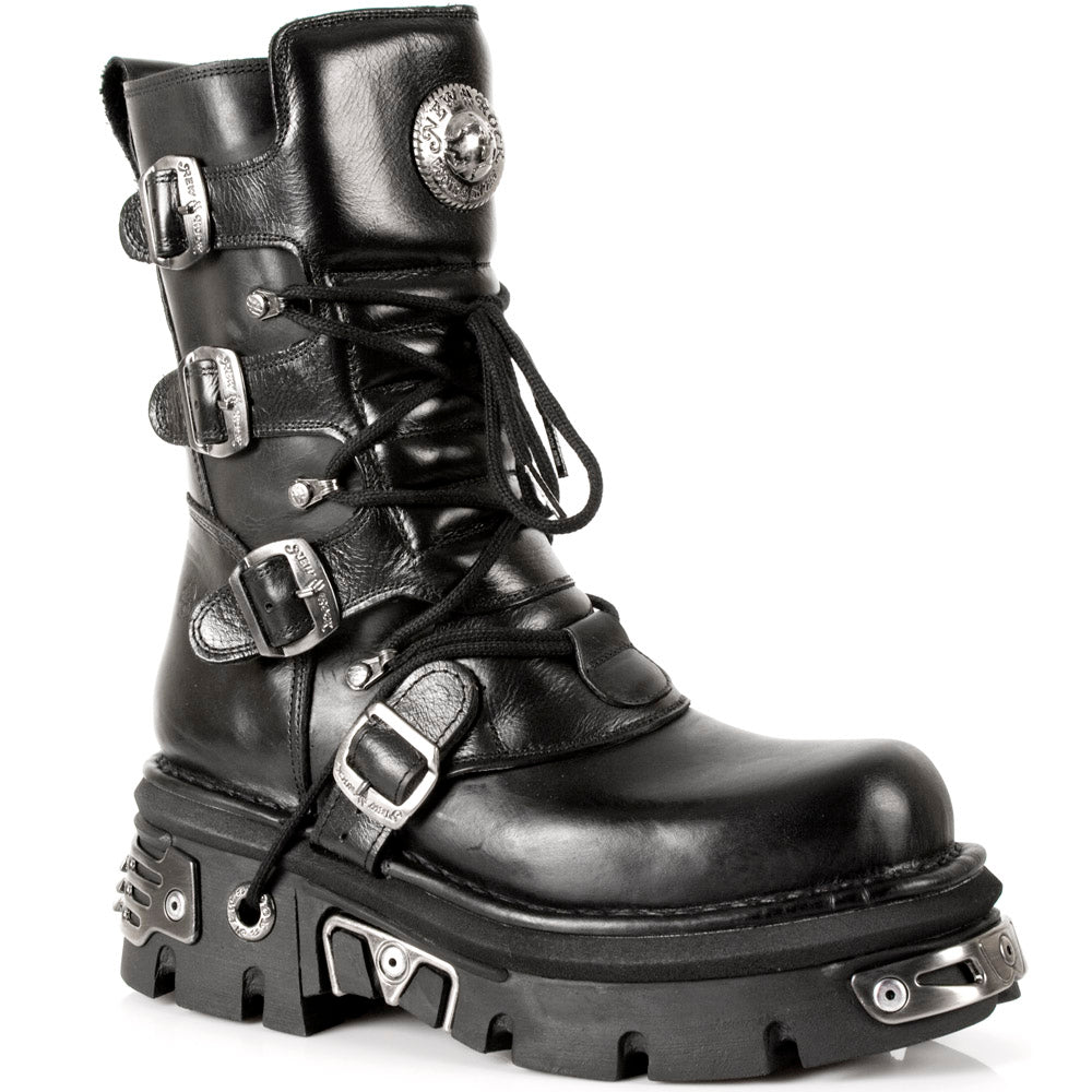 New Rock M-373-S4 Reactor Mid-Calf Boot – Buckled Platform Icon