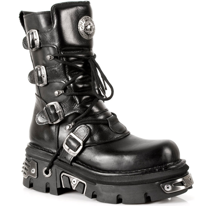 New Rock M-373-S4 Reactor Mid-Calf Boot – Buckled Platform Icon