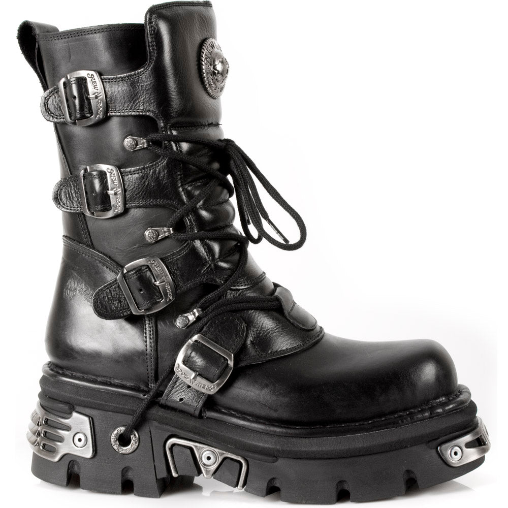 New Rock M-373-S4 Reactor Mid-Calf Boot – Buckled Platform Icon