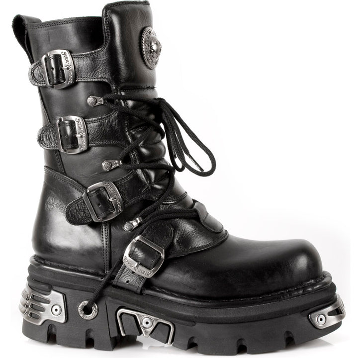 New Rock M-373-S4 Reactor Mid-Calf Boot – Buckled Platform Icon