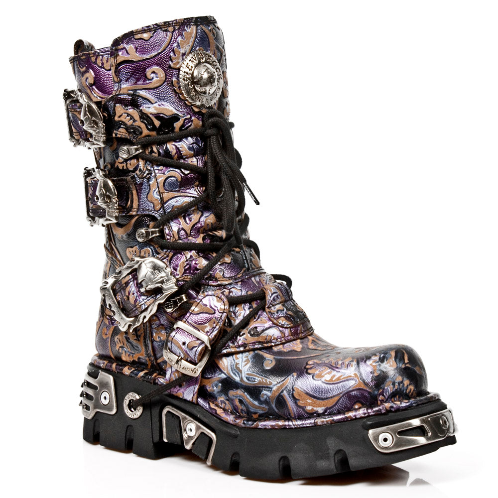 New Rock Boots Purple Reactor M-391-S5