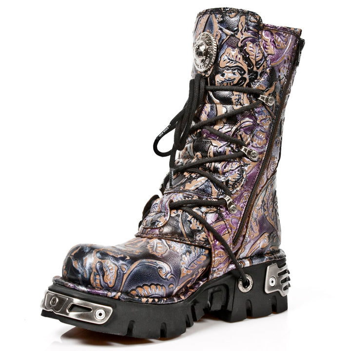 New Rock Boots Purple Reactor M-391-S5